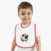 Pug in Baby Contrast Trim Jersey Bib - Image 10