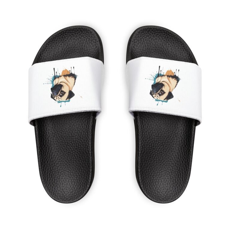 Pug Youth PU Slide Sandals Kid's 13