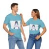 The "A" Letter Unisex Jersey Short Sleeve Tee - Image 25