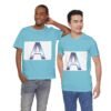 The "A" Letter Unisex Jersey Short Sleeve Tee - Image 28