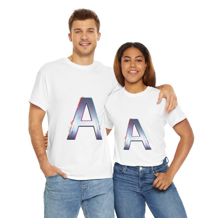 The "A" Letter Unisex Heavy Cotton Tee