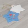 I love you to the moon and back Ceramic Ornament, 4 Shapes - Image 2