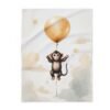 Flying monkey with a balloon Arctic Fleece Blanket - Image 7