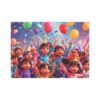 Happy party kids Canvas Photo Tile - Image 2